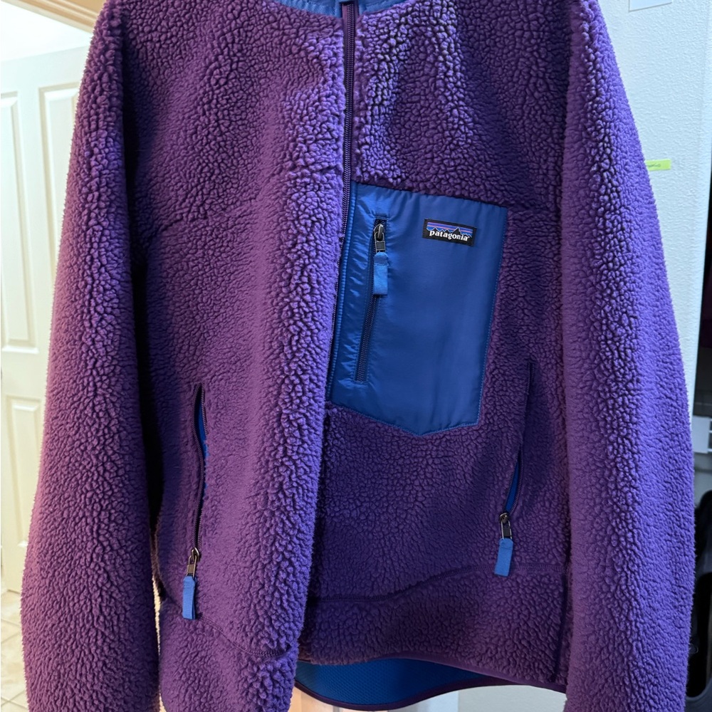 Patagonia Retro Classic Purple and Blue Jacket